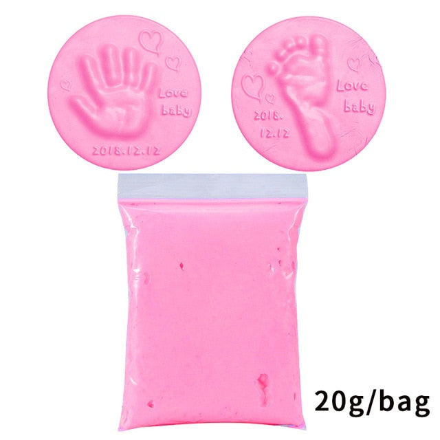 (Akin Friendly) Baby Hand Foot Inkpad Drying Soft Clay