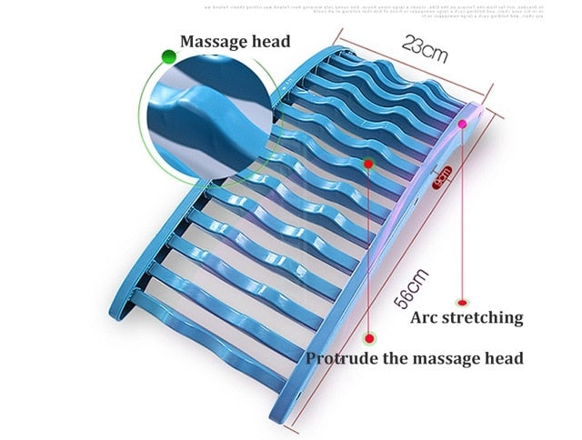 Back Massager Stretcher Fitness Massage Equipment Stretch Relax Stretcher Lumbar Support Spine Pain Relief Chiropractic Dropship