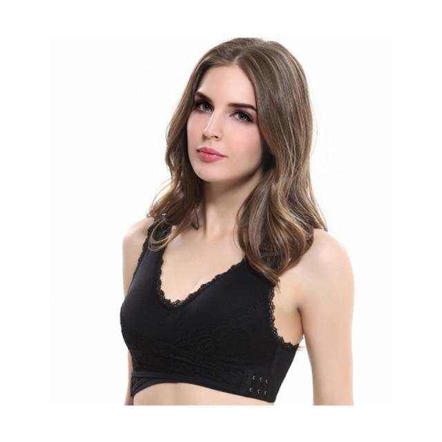 Buckle Wireless Lace Bra