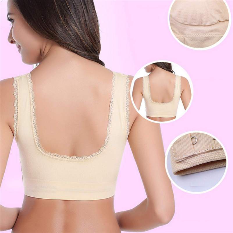 Buckle Wireless Lace Bra