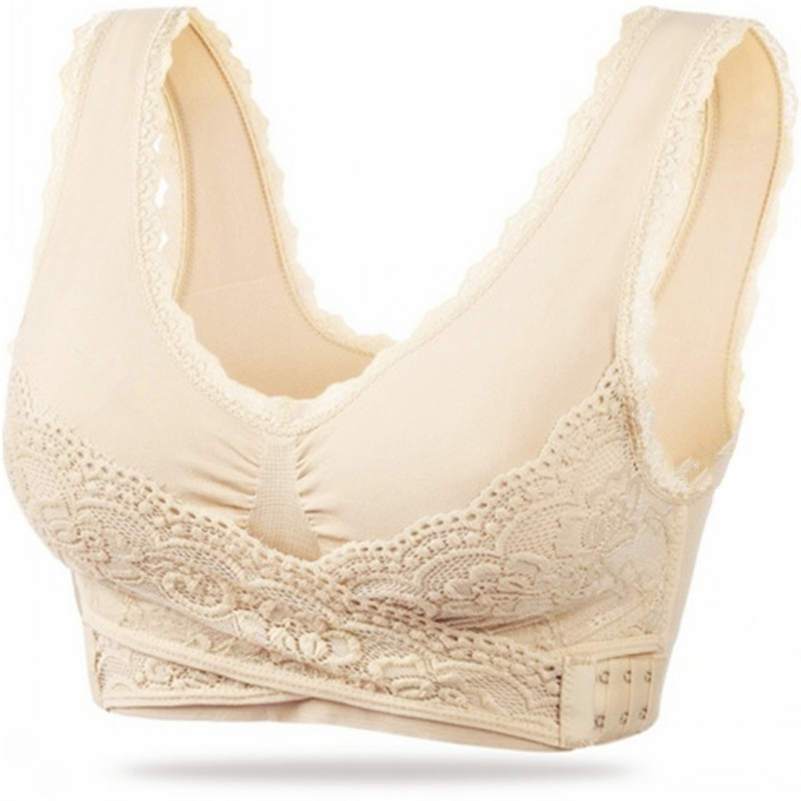 Buckle Wireless Lace Bra